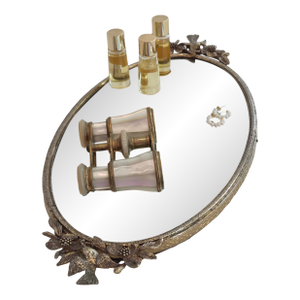 Antique LeMaire Fi Paris Mother-of-Pearl & Brass Opera Glasses, 1904 Monogrammed