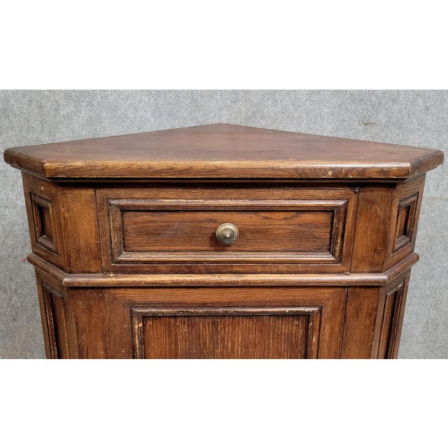 Wood Rustic Corner Cabinet in Fir Wood, Late 19th Century For Sale - Image 7 of 8