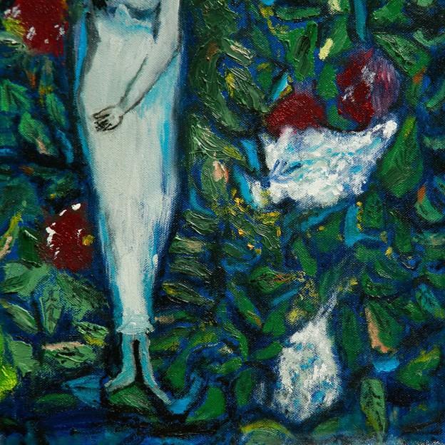 Textile Late 20th Century Marc Chagall -Attributed Masterpiece - Sublime Enchantment For Sale - Image 7 of 8