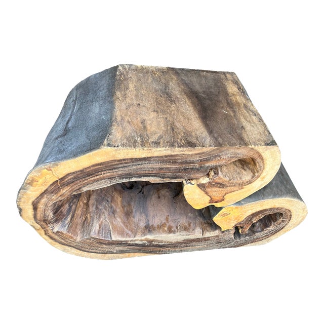 Organic Table -Monkey Pod Wood Coffee Table- Accent Side Table For Sale