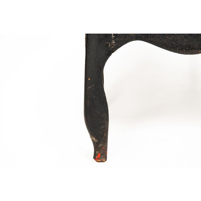 French Provincial Desk in Ebonized Polychrome, Late 18th Century For Sale - Image 17 of 17
