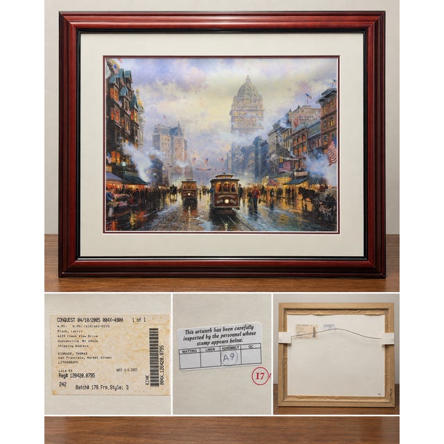 Thomas Kinkade — San Francisco, Market Street — 910/1875 G/P For Sale In Madison - Image 6 of 6
