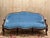 Louis Philippe Sofa in Blue Velvet For Sale - Image 9 of 9