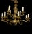Mid Century Chandelier Heavy Brass Gold Plated Gilt Twelve 12 Arms Lights Scroll For Sale - Image 4 of 12