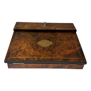 Napoleon III Secretariat in Burr Walnut, 1880 For Sale