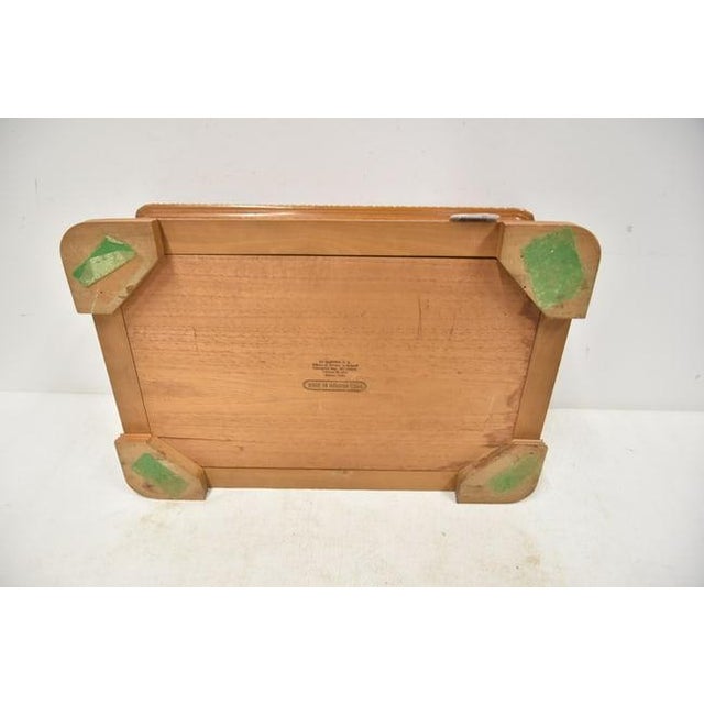 1940s Large Hand Made Parquetry Inlaid Wood Cigar Humidor For Sale - Image 12 of 13