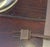 Brown Mid Century Antiqued Pine Floor Lamp With Brass Accents For Sale - Image 8 of 11