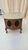 Vintage French Provincial Drum Table With Metal Mesh Cabinet Doors. Made in Italy For Sale - Image 15 of 18