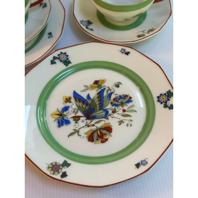 Antique 1910s Two(2) Trio Tea Sets From Porzellfabric Hertel, Jacob & Co. Rehau Bavaria Germany For Sale - Image 14 of 16
