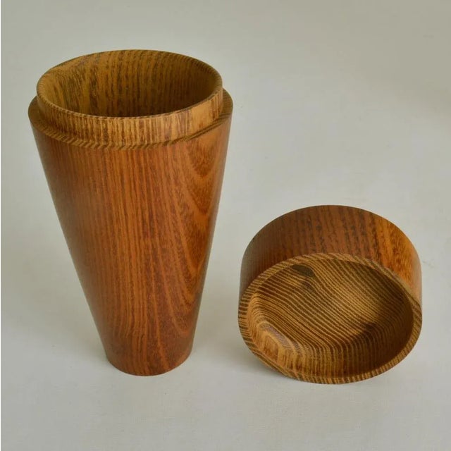 Hand-Turned Hardwood Boxes, Set of 6 For Sale - Image 10 of 15