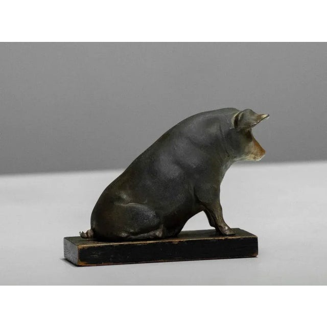Absolutely beautiful and unique saving pig / money box made by Swedish gold smith Olof W. Nilsson in Kristianstad Sweden...