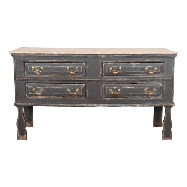 English Painted Dresser Base For Sale
