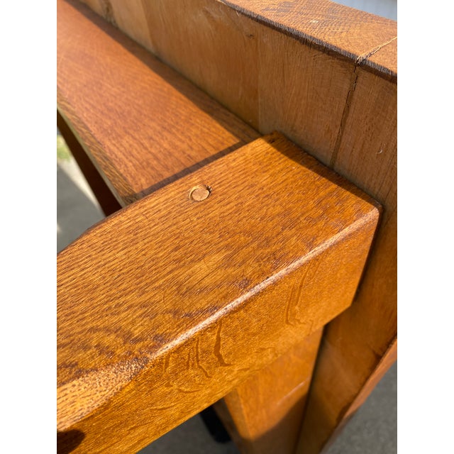 Vintage Farmhouse Dining Table in Oak, 1950 For Sale - Image 9 of 18