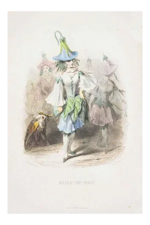 Belle-de-Nuit - Les Fleurs Animées Vol.I - Litho by J.J. Grandville - 1847 1847