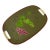 1950s Mid-Century Serving Tray With Hand Painted Grape Motif For Sale