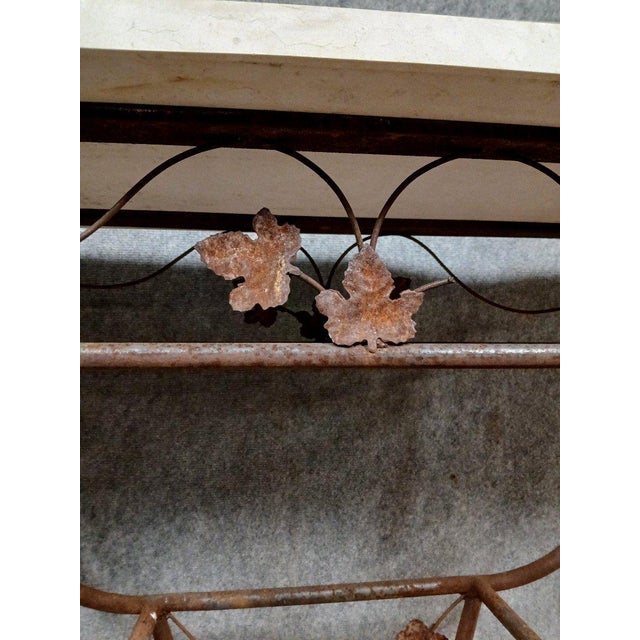 Art Deco Console in Wrought Iron, 1920s For Sale - Image 6 of 9