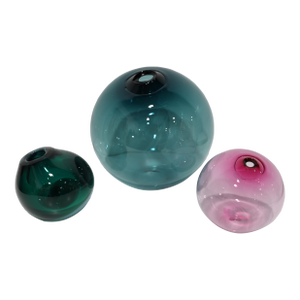 SkLO "Float" Glass Bubble Vessels, Set of Three