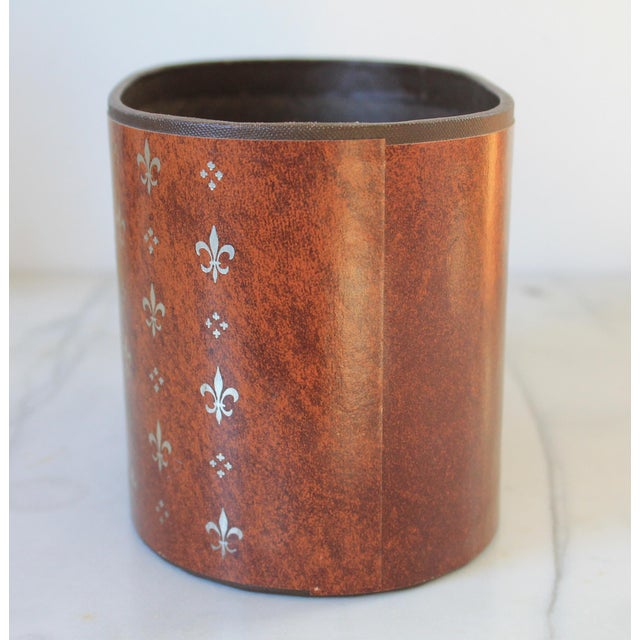 Vintage Mail Holder With Fleur De Lis Motif For Sale - Image 4 of 8