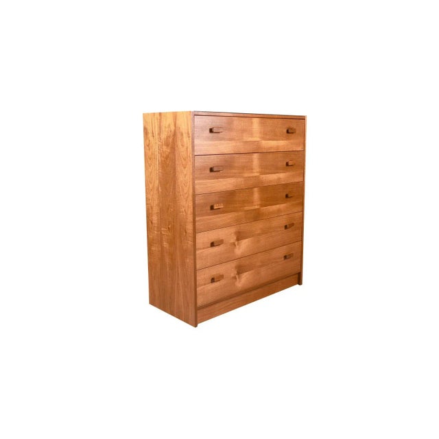 1970s Teak Mid-Century Modern Tall Dresser For Sale In Baltimore - Image 6 of 11