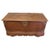 Wood Carved Elm Coffer with Pierced Brass Decoration For Sale - Image 7 of 7