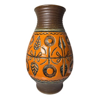 Large Ceramic Floor Vase from Wekara, Germany, 1960s For Sale