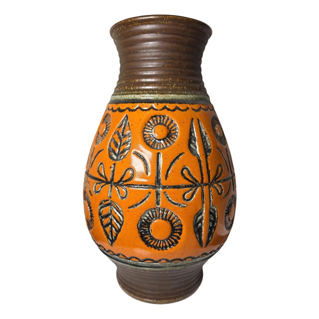 Large Ceramic Floor Vase from Wekara, Germany, 1960s For Sale