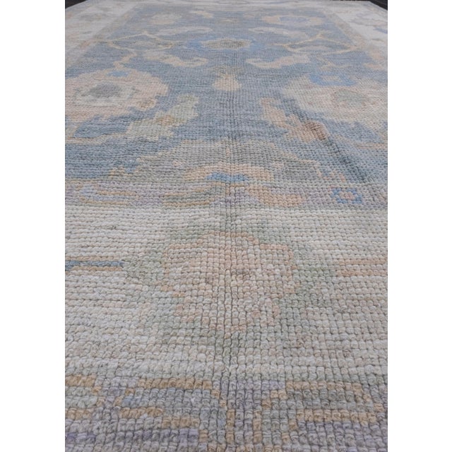 Turkish Oushak Rug 4'2" x 6'1" For Sale In Houston - Image 6 of 8