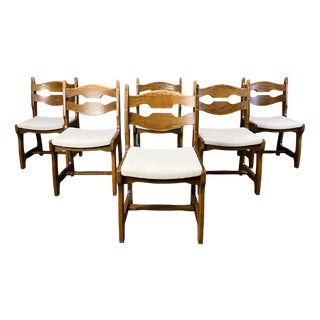 Vintage Brutalist Dining Chairs, 1960s, Set of 6 For Sale