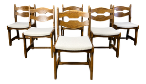 Vintage Brutalist Dining Chairs, 1960s, Set of 6