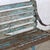 Indian Vintage Indian Painted Teakwood and Iron Garden Bench For Sale - Image 3 of 5