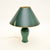 A gorgeous vintage ceramic table lamp, made in England and dating from around the 1970’s. It has a stunning green glaze,...
