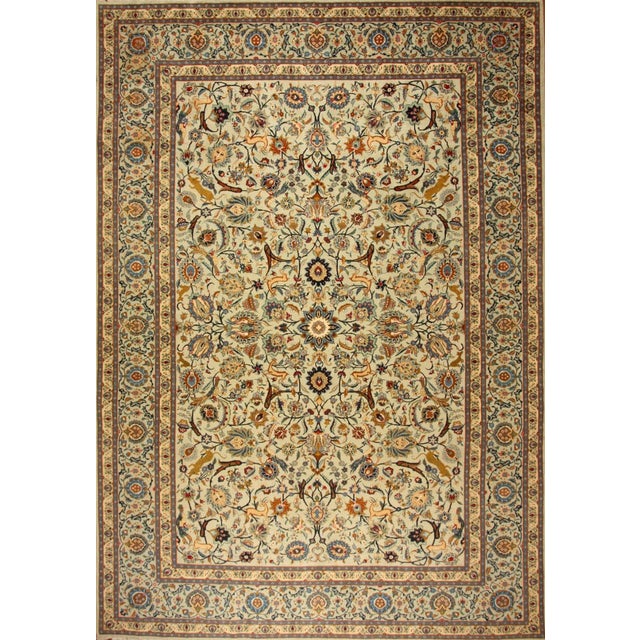 Middle Eastern Hand-Knotted Rug For Sale