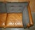 English Brown Leather Sofa For Sale - Image 6 of 18