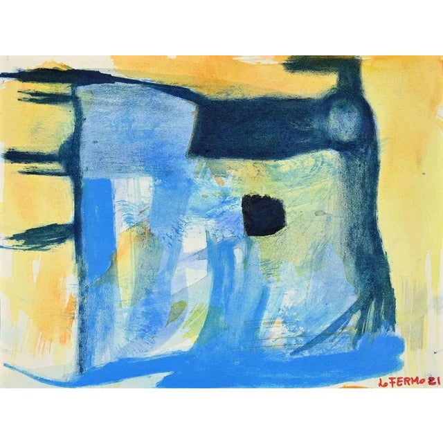 Abstract Composition is an original drawing in Tempera and Watercolor on paper realized by Giorgio Lo Fermo 2021. Good...