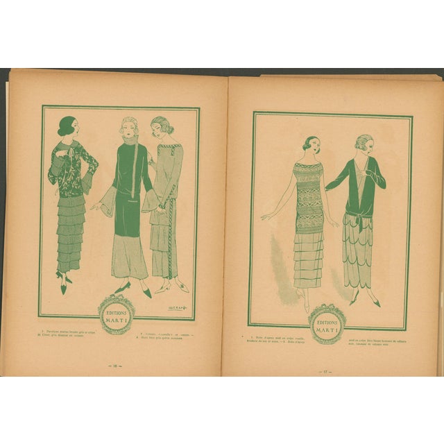 Patrons Marti – Booklet With 56 Fashion Prints & 13 Large Patterns to Make All the Dresses – 1923–1924 For Sale In Miami - Image 6 of 9