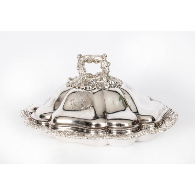 Antique English Sheffield Entree Dishes, 18th Century, Set of 2 For Sale - Image 3 of 18