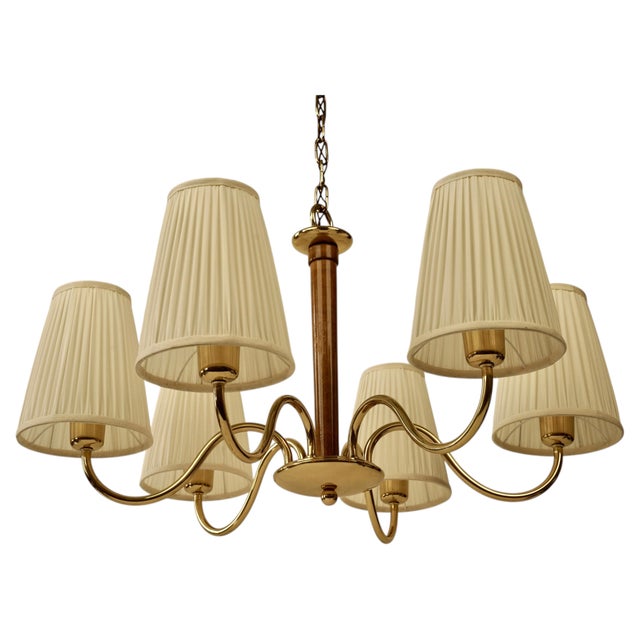 Vintage Chandelier in Brassard Wood by Oswald Haerdtl, 1933 For Sale - Image 18 of 18