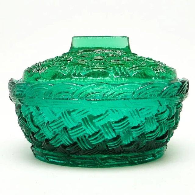 Polish Candyer from Ząbkowice Glasswork, Poland, 1950s For Sale - Image 3 of 13