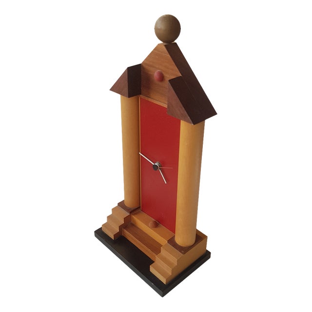 Postmodern Table Clock by Pirondini, 1980s For Sale