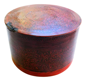 19th Century Lacquered Burmese Betel Nut Box