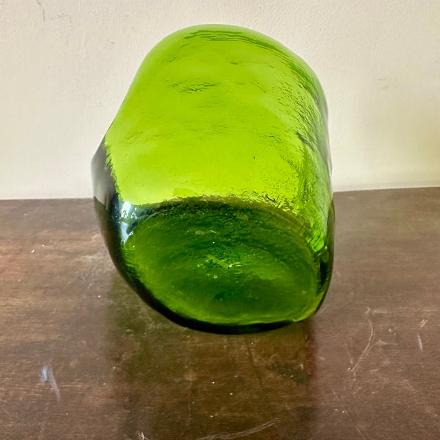 1960s Green Blenko Glass Vase For Sale In Buffalo - Image 6 of 6