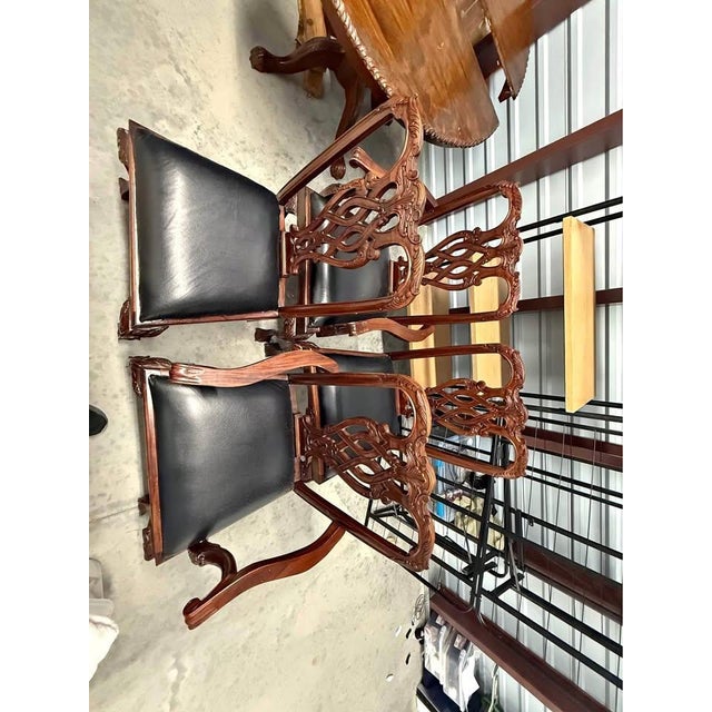 "Number of Seats 4 Dining Table Type Dining Table 48W x 36D x 32 H Antique wood painted black. Heavy duty. Great condition...