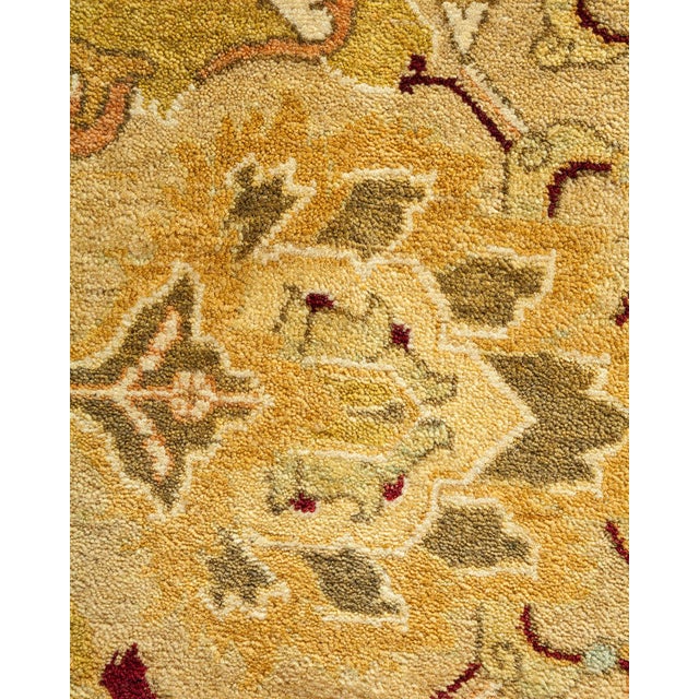 Traditional Mogul Collection Hand-Knotted Area Rug - Gold Collection 8' 2" X 10' 2" For Sale - Image 3 of 10
