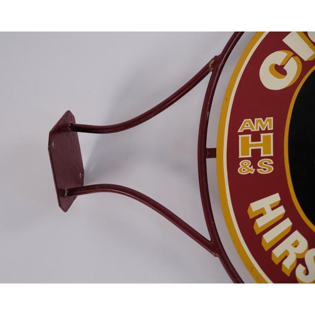 Wall-Mounted Advertising Sign for Hirschsprung Cigars, Denmark For Sale - Image 5 of 6