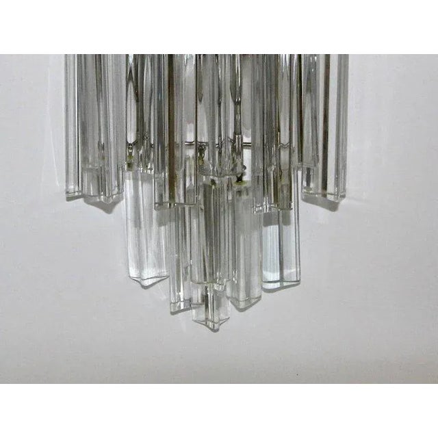 Venini Italian Triedi Glass Wall Sconces - a Pair For Sale In Palm Springs - Image 6 of 12