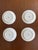French Blue and White French Appetizer Plates-Set of Four For Sale - Image 3 of 8