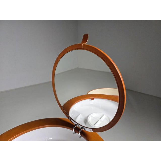 Dilly Dally Vanity set by Luigi Massoni for Poltrona Frau, 1968, Set of 2 For Sale - Image 6 of 10
