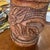 Wood Hand Carved Vintage Detailed Wooden Mortar and Pestle For Sale - Image 7 of 12