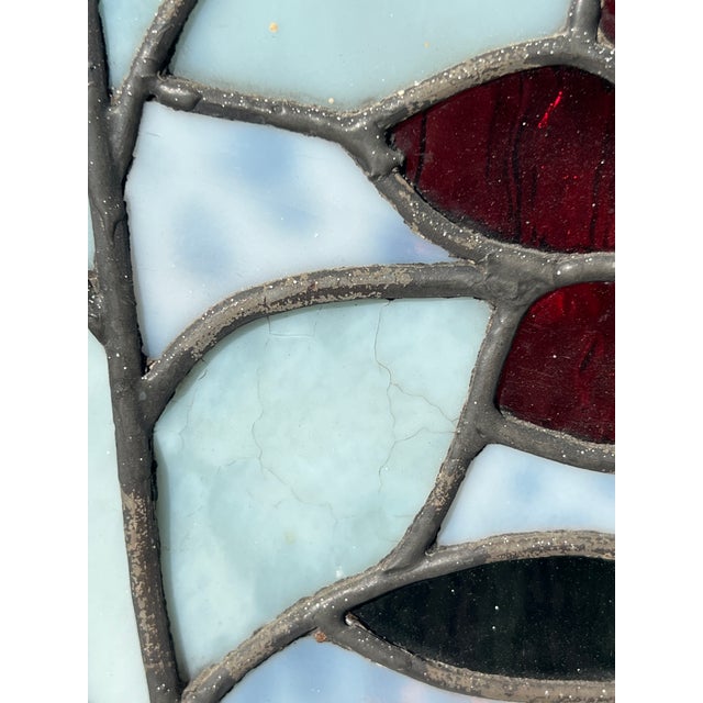Pair of American Victorian Stained Glass Windows For Sale - Image 13 of 18