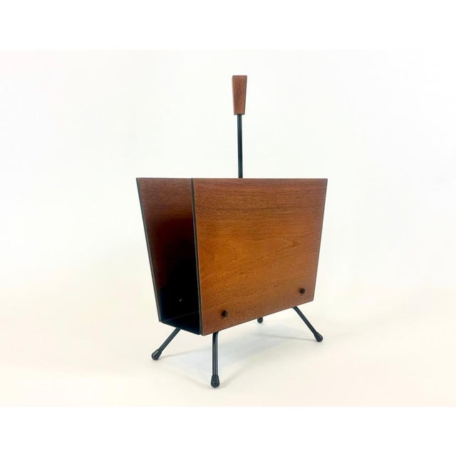Mid-Century Danish Teak Magazine Rack, 1960s For Sale - Image 4 of 11